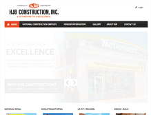 Tablet Screenshot of hjbconstruction.com